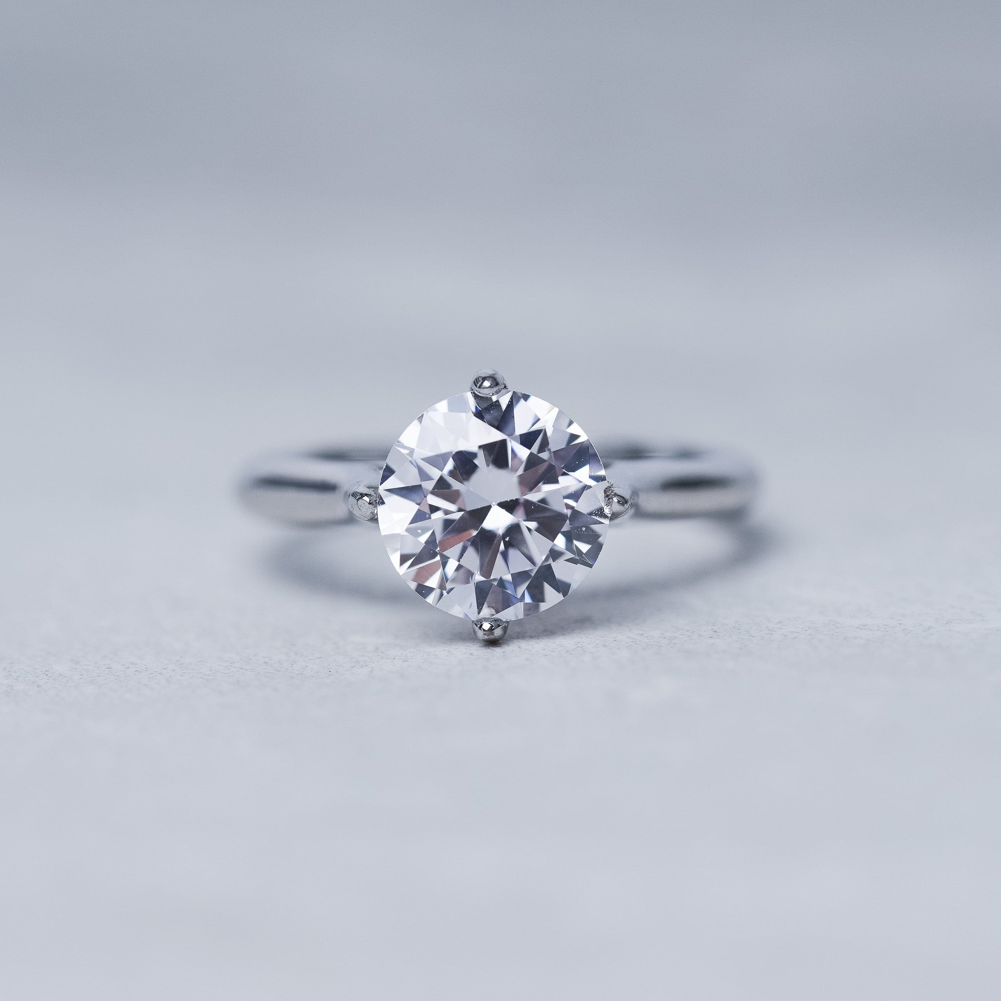 Solitaire Ring, Simulated Diamond - 2 ct