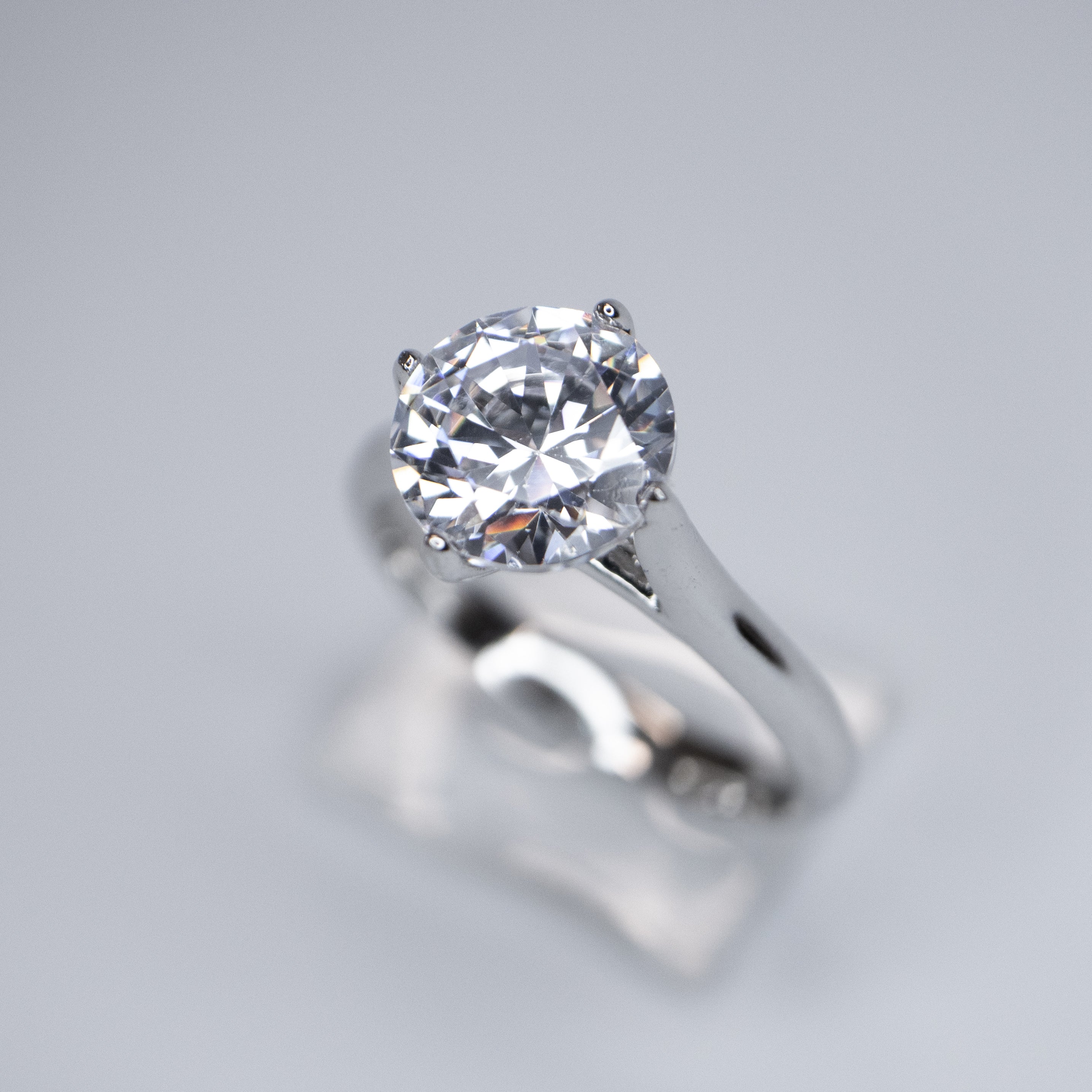 Solitaire Ring, Simulated Diamond - 2 ct